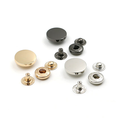 3407★  Denim jacket four-in-one button, button nailing tool, metal hidden button, invisible snap button for clothes, sub-mother button, snap button.