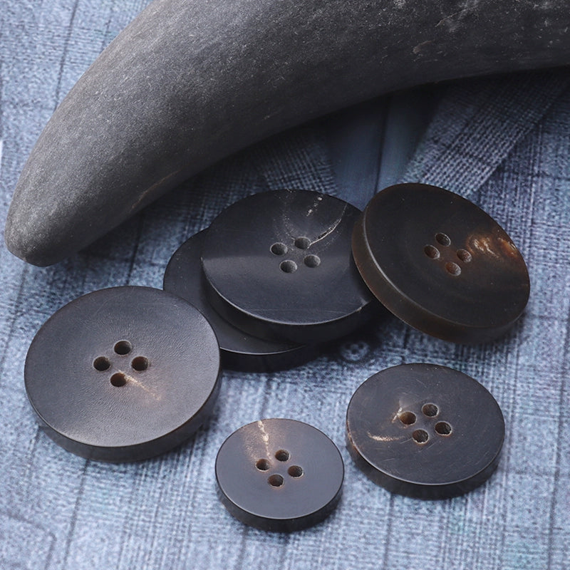 3461★  Real horn buttons round button top women's coat trench coat buttons men's clothes pants suit button accessories