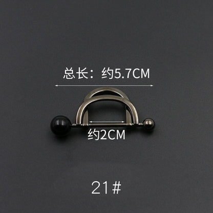 3529★ Versión coreana de moda con hebilla de anillo de metal, hebilla de alfiler de perla, abrigo, chaqueta, suéter, bufanda, accesorios, hebilla decorativa, hebilla de cinturón