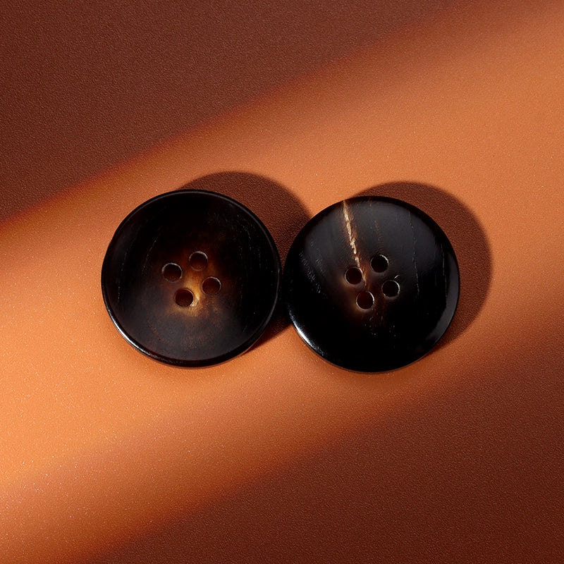 3287★  Natural horn button top jacket four-eye round button suit coat decorative accessories clothing accessories buttons