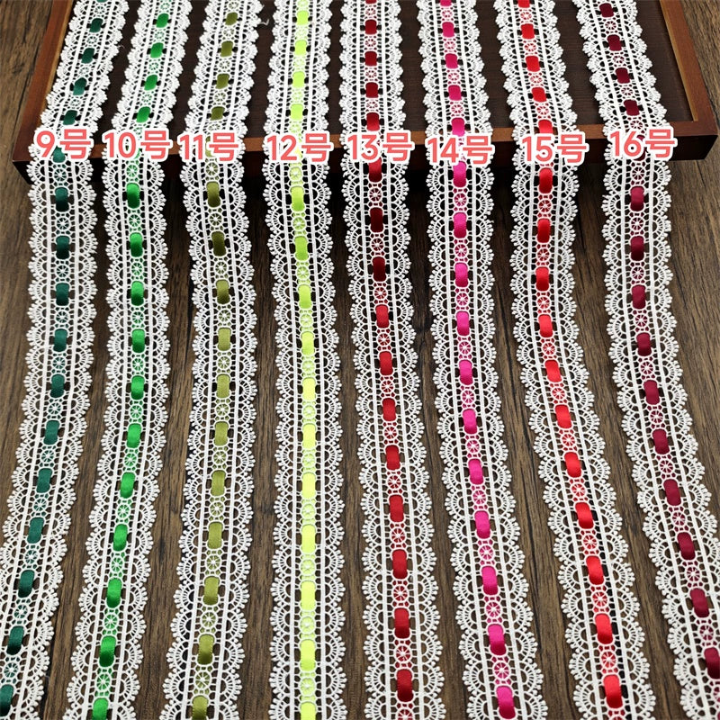 3554★ ancho 3,5 cm con cinta de encaje soluble en agua accesorios de encaje hechos a mano DIY Lolita ropa de bebé accesorios para el cabello accesorios de ropa