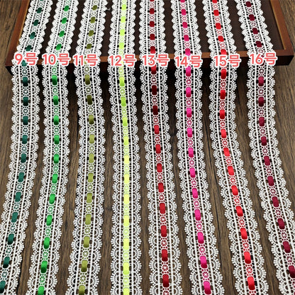 3554★ ancho 3,5 cm con cinta de encaje soluble en agua accesorios de encaje hechos a mano DIY Lolita ropa de bebé accesorios para el cabello accesorios de ropa