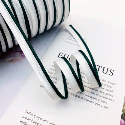 Cinta adhesiva de seda brillante de 1 cm, 41 colores, con borde incrustado, para decoración de hogar, textiles, accesorios de ropa, 3847