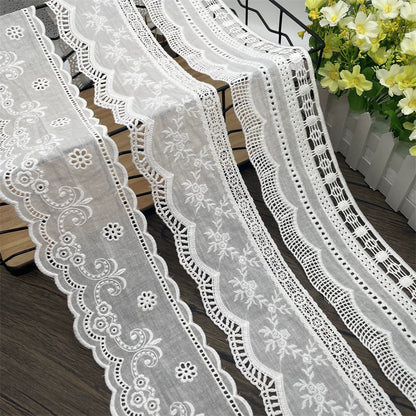 3795 Exquisita tela de algodón étnica retro, tela de encaje bordado, accesorios de ropa DIY, costura de cortinas, tela para el hogar