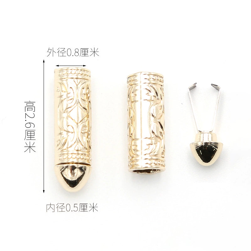 3546 Suéter Sombrero Cuerda Cabeza Botón Pantalones Cintura Cuerda Hebilla Metal Cabeza Ropa Cinturón Cuerda Tope Accesorios