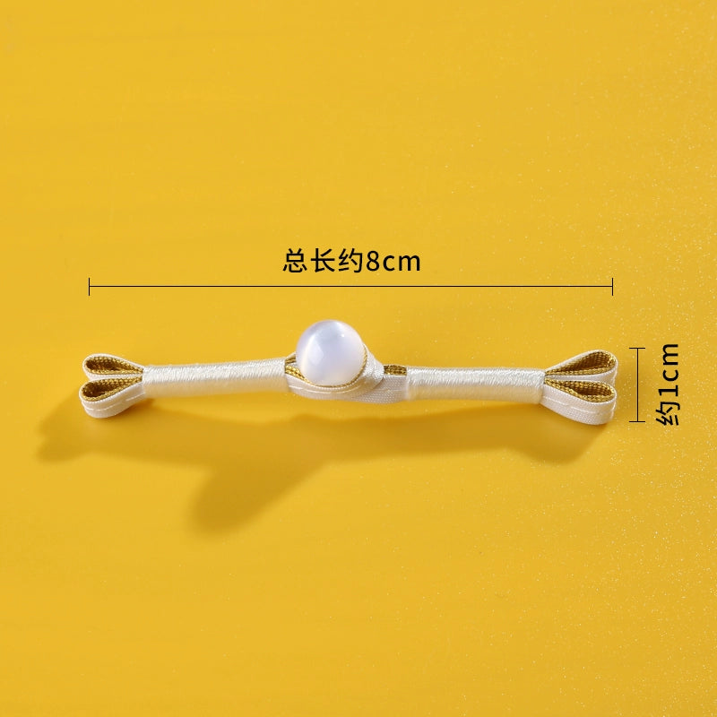 3498★ Botones de cheongsam Botones de estilo chino Hanfu estilo Tang Accesorios de ropa antiguos Botones superiores estilo retro Botones de disco de una palabra