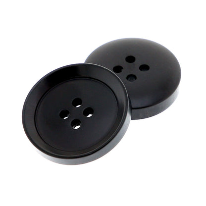 3445★ Botones redondos negros para abrigos, botones para chaquetas de traje para hombres y mujeres, accesorios versátiles para gabardinas y botones superiores.