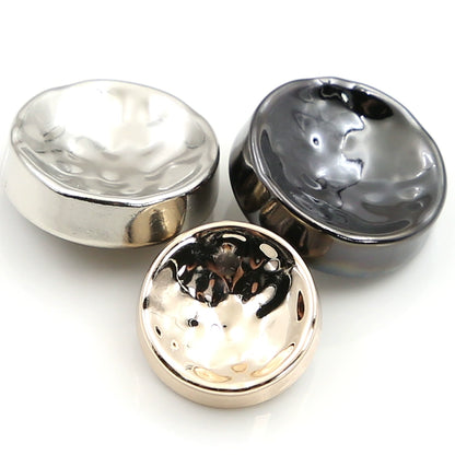 3430★ Botones de abrigo de metal en forma de cuenco, botones decorativos de gabardina de cachemira de lana gruesa, botones pequeños de abrigo versátiles de moda para mujer