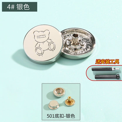 3410★ Boutons pression haut de gamme sans couture pour vêtements pour femmes, boutons mère et enfant, boutons quatre en un, boutons de doudoune, boutons boutons, boutons cachés invisibles.
