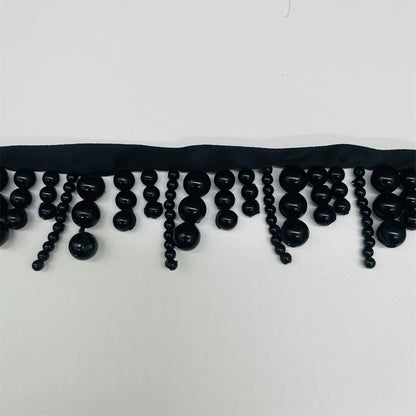 Accesorios de encaje de perlas de alta calidad de 3689 cm de ancho, con flecos, hechos a mano, para decoración de ropa, pequeños accesorios fragantes, falda DIY