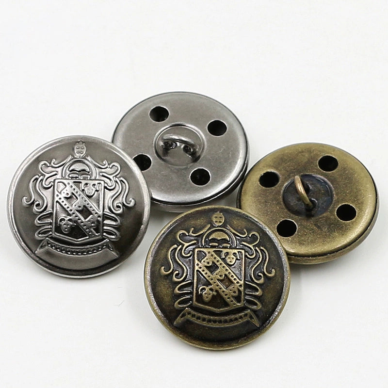 3250★  Round clothing metal buttons retro copper buttons men's suit buttons women's cardigan buttons clothes sweater buttons