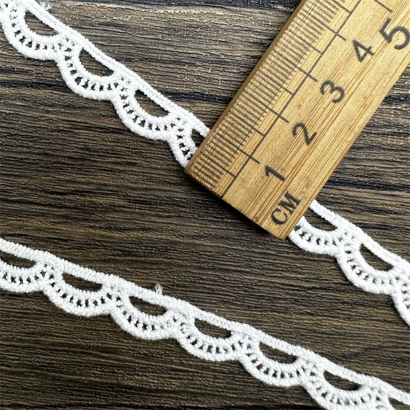 3833 Exquisito hilo de algodón soluble en agua, encaje bordado, accesorios de ropa hechos a mano, puños, cuellos, cortinas, materiales de costura