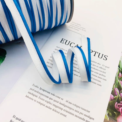 Cinta adhesiva de seda brillante de 1 cm, 41 colores, con borde incrustado, para decoración de hogar, textiles, accesorios de ropa, 3847