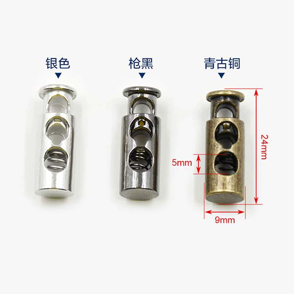 3547★ Hebilla de resorte de metal para chaqueta, cuerda elástica, hebilla de ajuste de banda elástica, hebilla de nariz de cerdo, hebilla de cuerda fija, hebilla de ajuste, botón de cordón