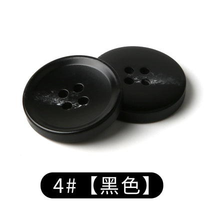 3450★ Accesorios de ropa versátiles Botón de abrigo de resina redondo Botón superior de chaqueta de gabardina Botones de traje negro para hombres y mujeres