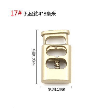 3542★ Hebilla de ajuste de campana de metal, hebilla de resorte de contracción de carga de suéter, hebilla de ajuste elástico, hebilla de cuerda, hebilla de cuerda, hebilla de nariz de cerdo