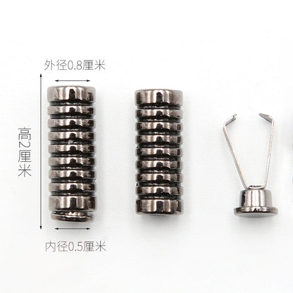 3546 Suéter Sombrero Cuerda Cabeza Botón Pantalones Cintura Cuerda Hebilla Metal Cabeza Ropa Cinturón Cuerda Tope Accesorios