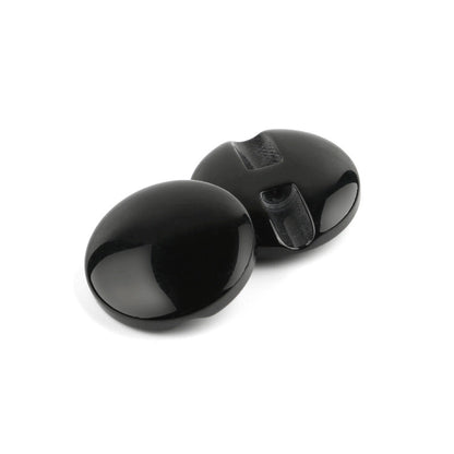 3454★ Botones redondos negros de alta gama para abrigo de cachemira, suéter, chaqueta de lana, ropa de mujer versátil, botones decorativos de resina