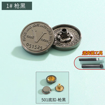 3410★ Boutons pression haut de gamme sans couture pour vêtements pour femmes, boutons mère et enfant, boutons quatre en un, boutons de doudoune, boutons boutons, boutons cachés invisibles.