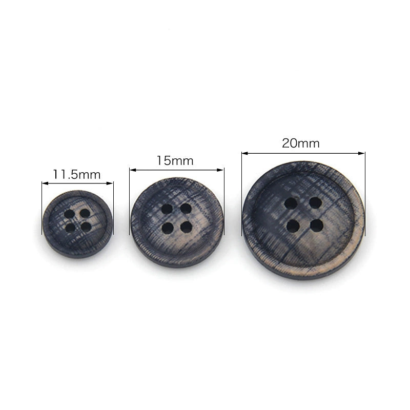 3466★ Botones de madera de colores Botones pintados con impresión en color epoxi Botones de traje Botones de camisa con patrón de madera Botones de camisa de cuatro ojales