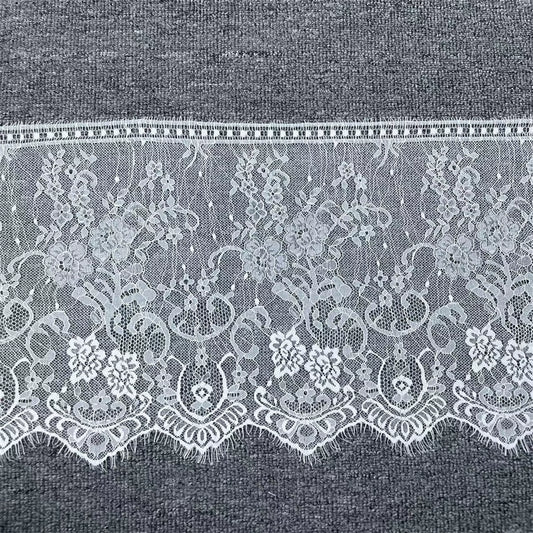 3749 ancho 35 cm, encaje de pestañas unilateral de alta calidad, vestido alargado empalme velo de novia accesorios de ropa