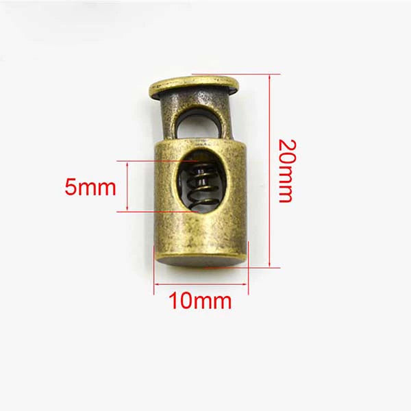 3547★ Hebilla de resorte de metal para chaqueta, cuerda elástica, hebilla de ajuste de banda elástica, hebilla de nariz de cerdo, hebilla de cuerda fija, hebilla de ajuste, botón de cordón