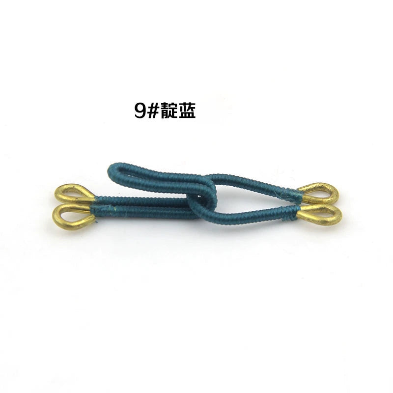 3513★ Accesorios de ropa, par de ganchos para abrigos, tela revestida de latón, botón de estilo, botón de gancho oscuro, botón de gancho manual, botón de ajuste invisible