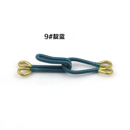 3513★ Accesorios de ropa, par de ganchos para abrigos, tela revestida de latón, botón de estilo, botón de gancho oscuro, botón de gancho manual, botón de ajuste invisible