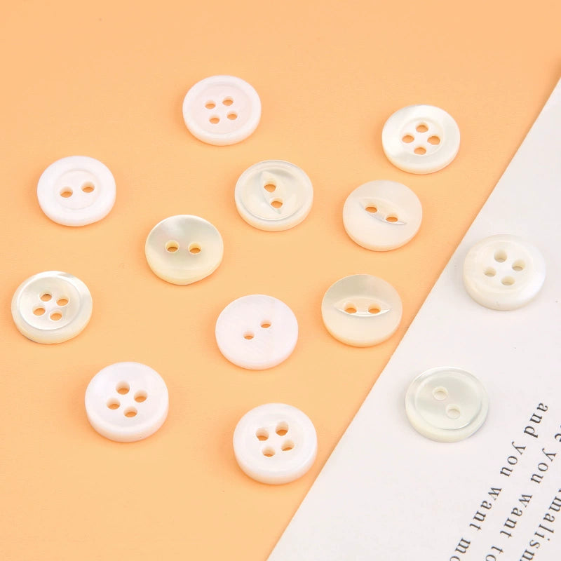 3310★  White shell buttons versatile exquisite high-end shirt POLO shirt buttons small buttons for men's and women's shirts and clothes
