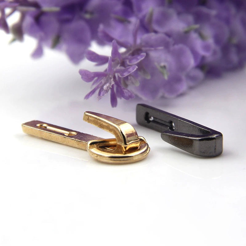 3504★ Botones de visón de metal, ganchos de hebilla, hebillas ocultas, hebillas colgantes, hebillas de cuello de estilo, botones de ropa de abrigo de piel de alta gama