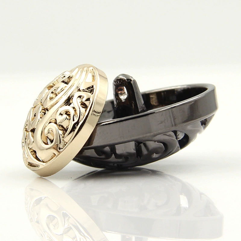 3449★ Botón de abrigo de metal de nube auspiciosa hueca segundo maestro Zhang Yunlei mismo botón de alta gama botón de chaqueta botón accesorios de ropa