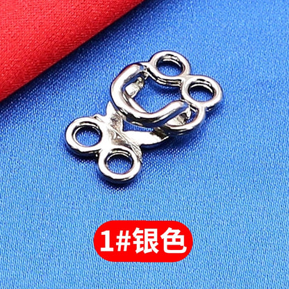 3509★ Botones de visón de metal, ganchos de hebilla, hebillas ocultas, hebillas colgantes, hebillas de cuello de estilo, botones de ropa de abrigo de piel de alta gama