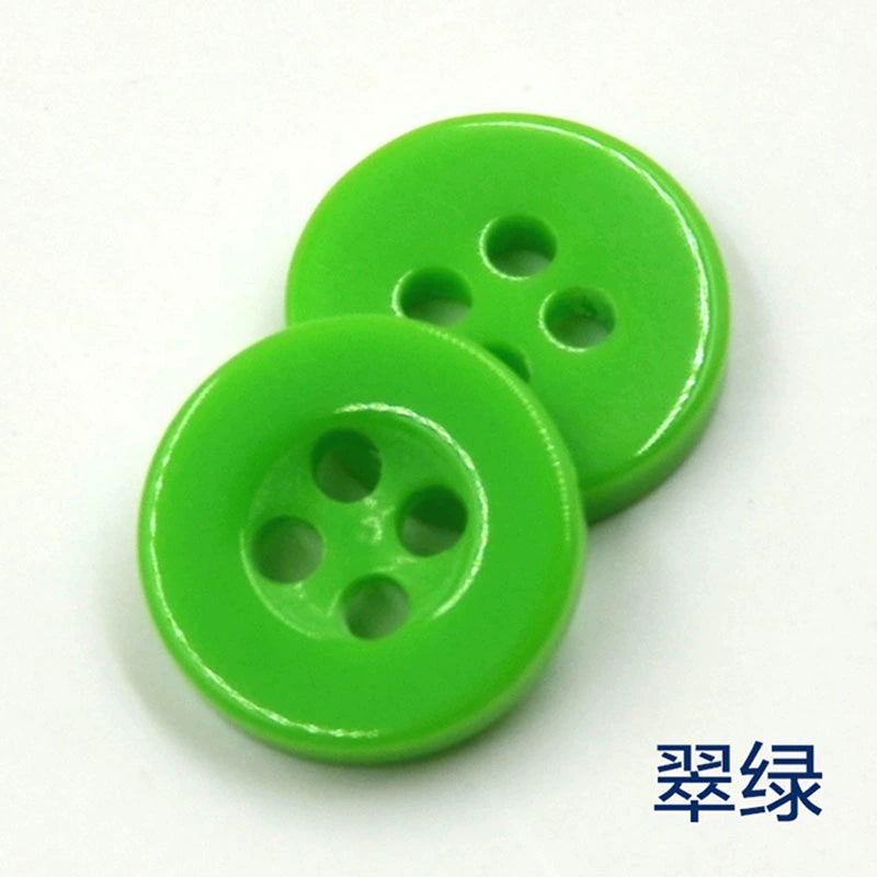 3348★  Color wide-edged round shirt buttons Children's kindergarten creative handmade material package Candy button painting material