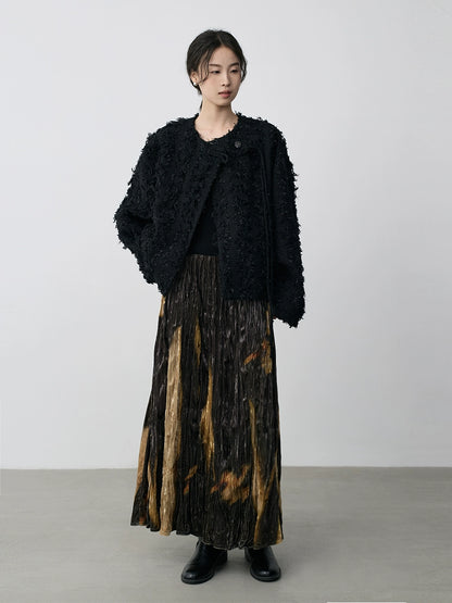 CAREMIND [Guoyun Tianxiang] Nueva chaqueta exquisita de manga larga con botones elegante tipo cárdigan chino Xiaoxiangfeng 