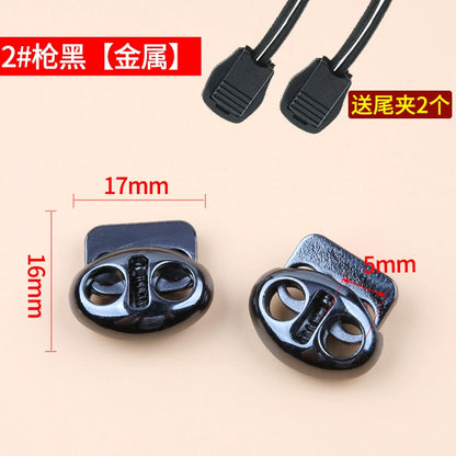 3535★ Botón de hebilla de resorte de metal para pantalones, hebilla de ajuste de banda elástica, cuerda de tope, botón de nariz de cerdo, botón de cierre de pie para pantalones de suéter