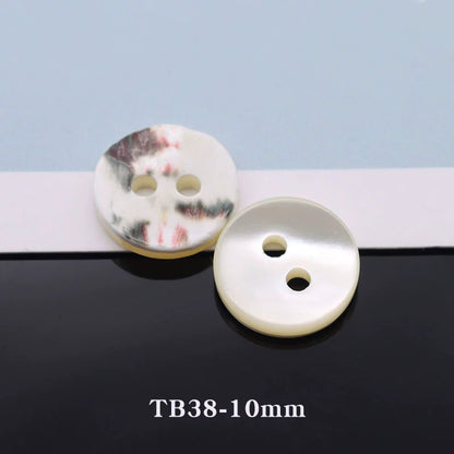 3366★  Natural shell buttons White shirt buttons High-end men's and women's knitted sweaters Cardigan shirts Round shell buttons Small