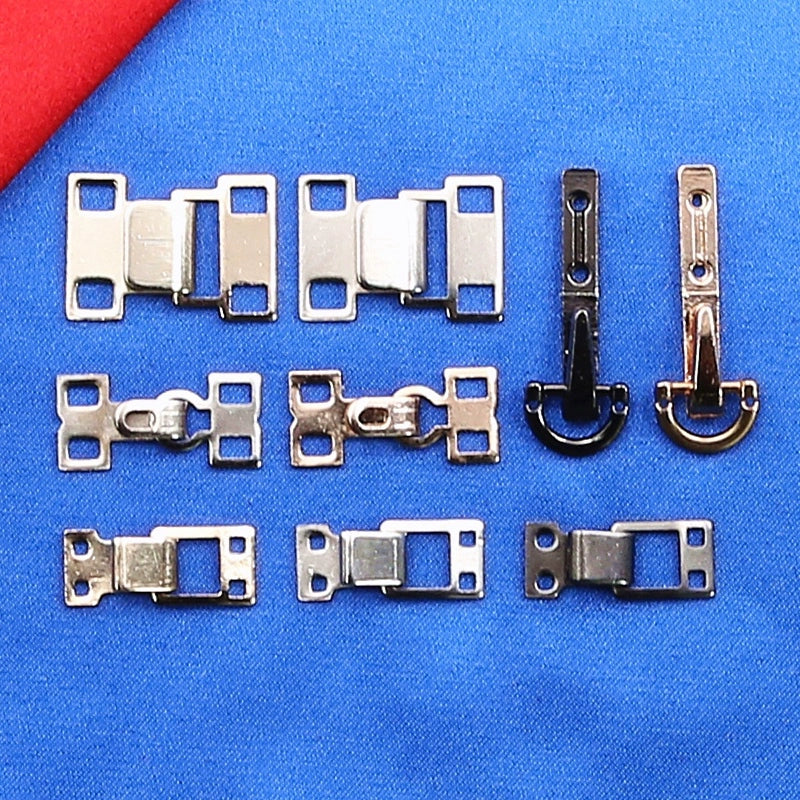 3509★ Botones de visón de metal, ganchos de hebilla, hebillas ocultas, hebillas colgantes, hebillas de cuello de estilo, botones de ropa de abrigo de piel de alta gama