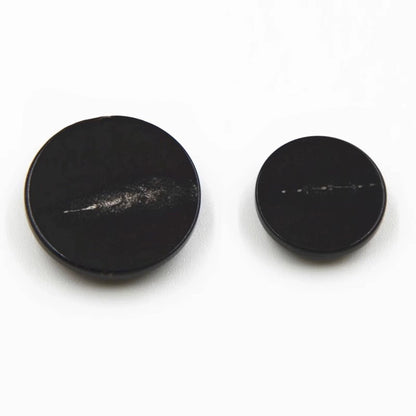 3455★ Botón negro redondo ojo oscuro botón plano material cuerno traje hombre botón cuerno chaqueta mujer abrigo