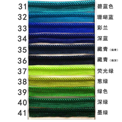 3844 41 colores en stock 1 cm de color tejido cinta maestra para niños tira de brotes accesorios ropa cuerda con incrustaciones tira con incrustaciones cuerda de ribete textil para el hogar