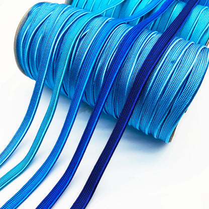 3849 Spot 39 colores 1 cm borde fino cinta maestra de seda brillante tira de brotes ribete cuerda borde incrustado tira cincha accesorios de ropa