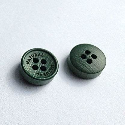 3396★  Natural lettering wood buttons wood buttons two-eye buttons shirt shirt cardigan buttons men's and women's handmade accessories