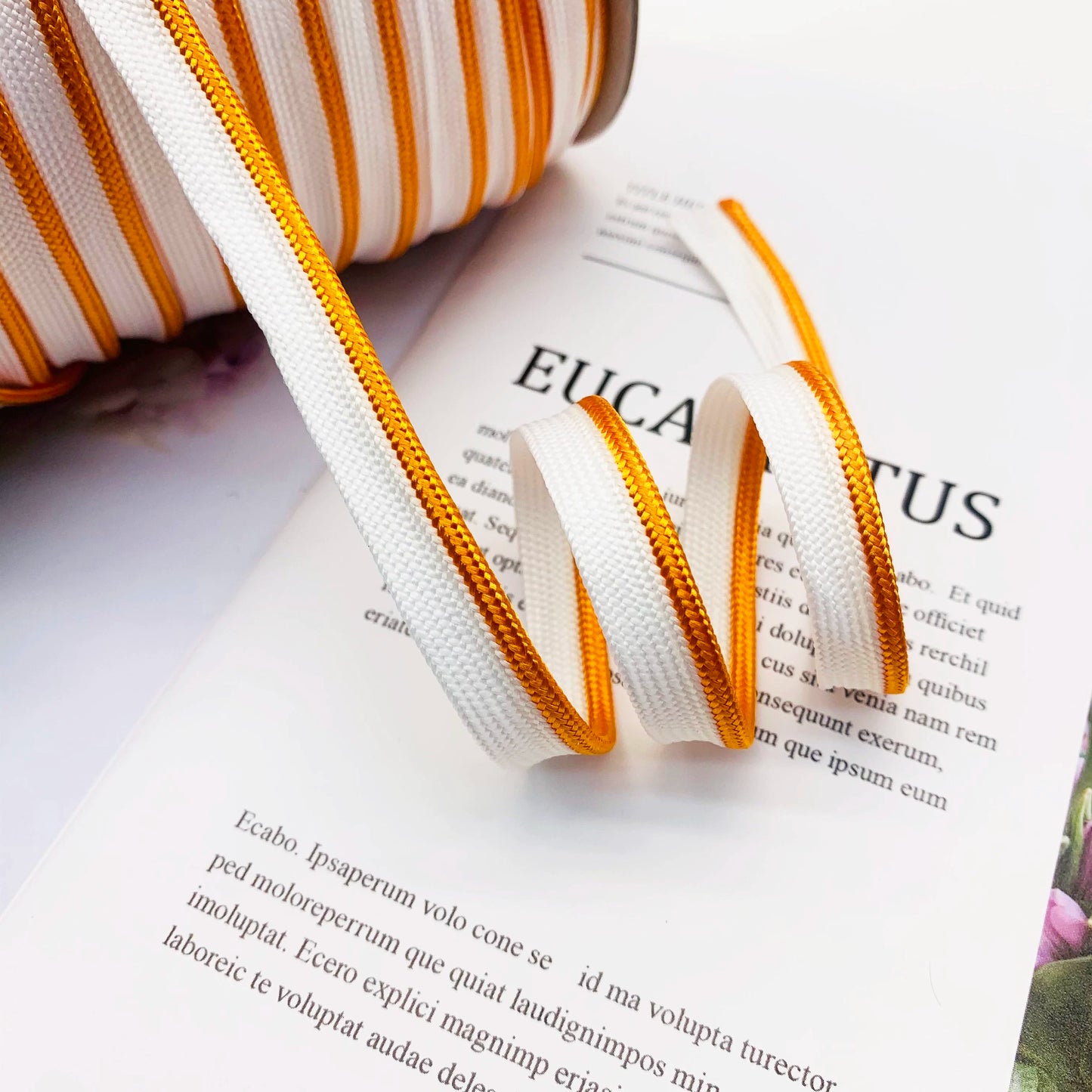 Cinta adhesiva de seda brillante de 1 cm, 41 colores, con borde incrustado, para decoración de hogar, textiles, accesorios de ropa, 3847