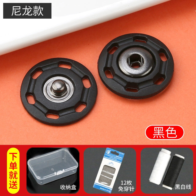 3468★ Botones ocultos de nailon para mujer, gabardina, abrigo, suéter, chaqueta, botones invisibles, ropa, botones para niños y madres.