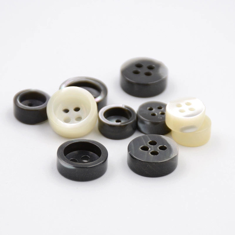 3351★  Four-eye shirt button round tower snail shell button shirt button handmade wool sweater T-shirt cardigan button button button button