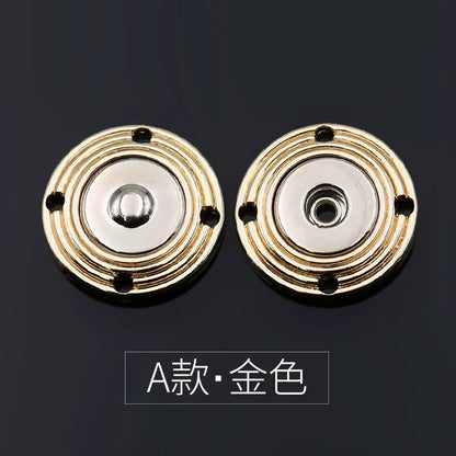 3476★ Abrigo con botón oculto y botón a presión redondo para mujer, gabardina con botones de lana de visón y cachemira, botones de lana para niño y madre