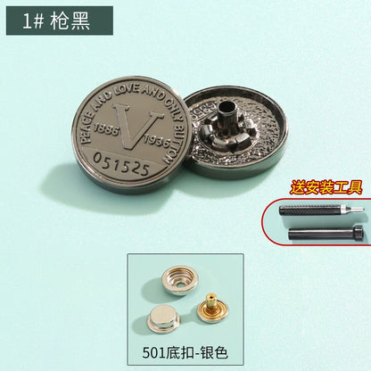 3410★ Boutons pression haut de gamme sans couture pour vêtements pour femmes, boutons mère et enfant, boutons quatre en un, boutons de doudoune, boutons boutons, boutons cachés invisibles.