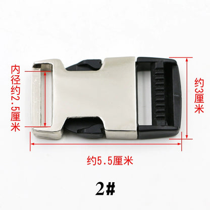 3526★ Hebilla de mochila con cierre de equipaje Hebilla de ajuste de bolsa Hebilla de herraje de metal Hebilla de accesorios para bolsa de cintura Hebilla de mochila