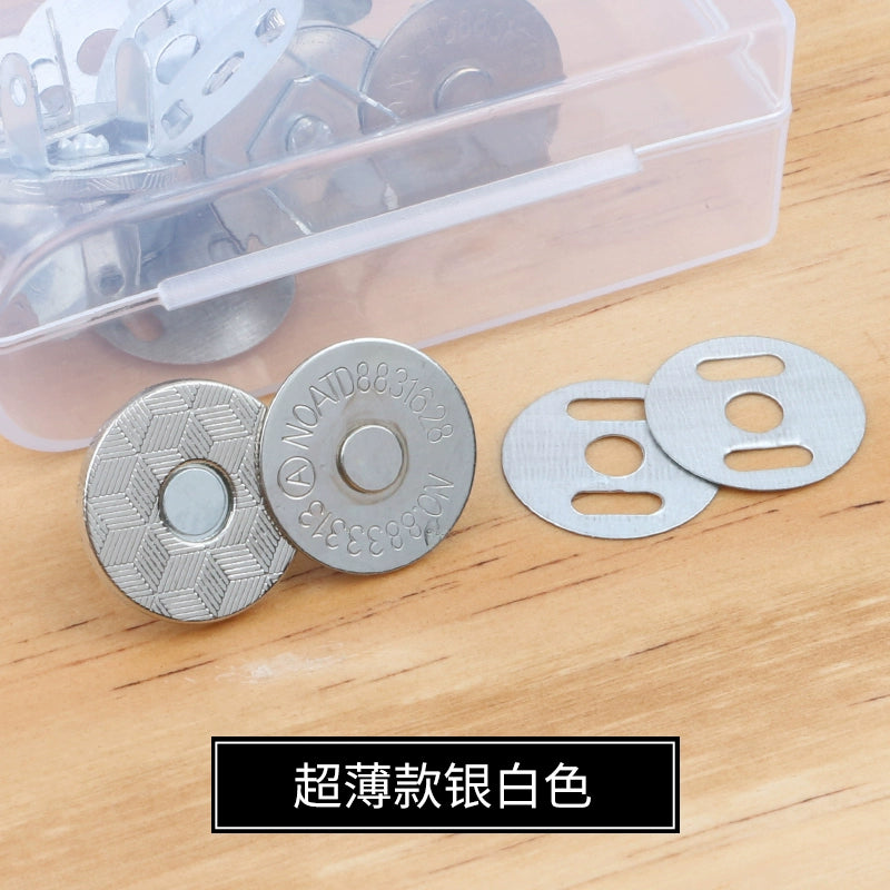 3473★ Hebilla magnética de metal Hebilla magnética Bolso con botón magnético fuerte sin costuras Hebilla de succión Abrigo Botón oculto Accesorios de billetera