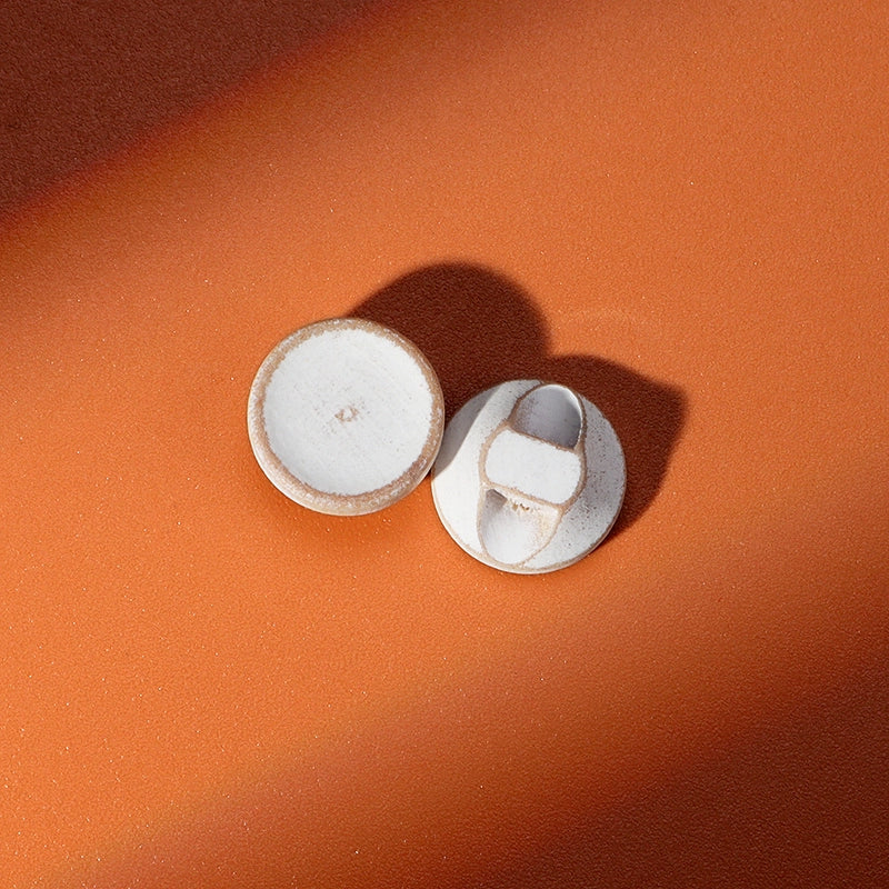 3328★  Natural wood round button shirt shirt children's wood buttons retro burnt edge log color bowl-shaped small buttons