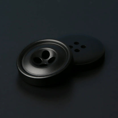 3446★ Botones redondos negros para abrigo, moda femenina, versátil, de lana, para suéter, chaqueta, cárdigan, gabardina, botones pequeños